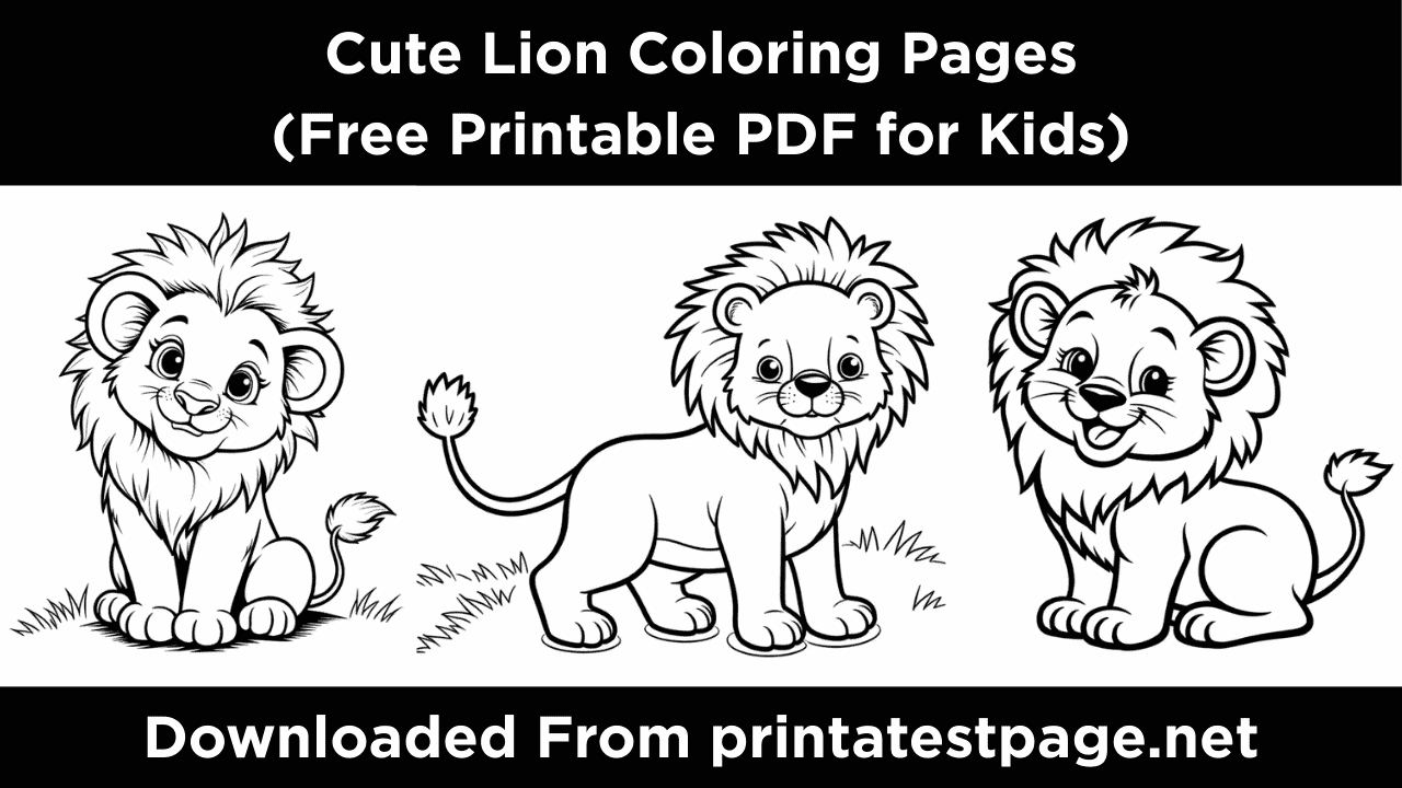 lion coloring pages